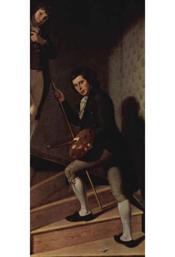 Staircase Group - 1795, Charles Peale - Philadelphia Museum US