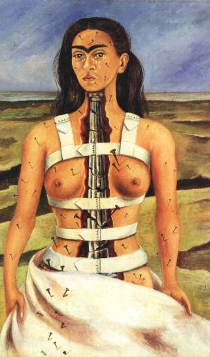 The Broken Column - 1944, Frida Kahlo, Tate Gallery, Paris, France