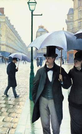 39A- Paris Street, Rainy Day- 1877, Gustave Caillebotte, D'Orsay, Paris, France.