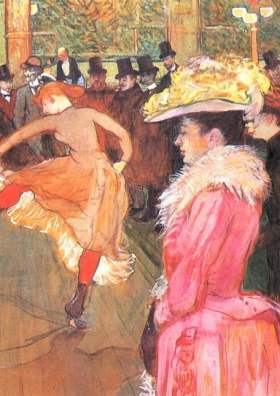 At the Moulin Rouge- 1890, Henry Toulouse Lautrec,  D'Orsay, Paris, France