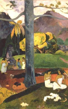 Matamua - 1892, Paul Gauguin, Thyssen Museum - Madrid