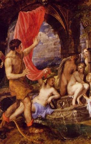 Diana and Actaeon- 1559, Titian, National Gallery of Scotland, Edinburgh