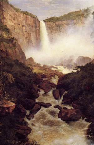Tequendama Falls, Near Bogota - 1854, Frederick Edwin Church - Cincinnati Art Museum