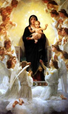The Virgin with Angels - 1900, William Bouguereau - Louvre, Paris