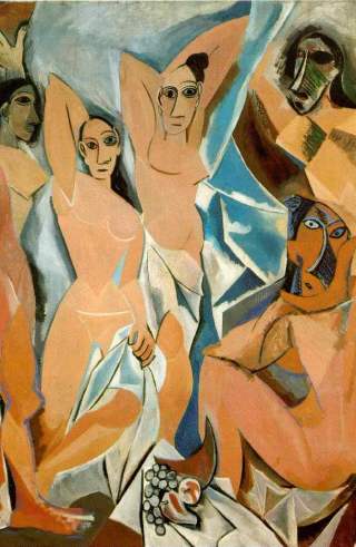 Les Demoiselles d'Avignon, 1907, Pablo Picasso, Museum of Modern Art, New York, USA